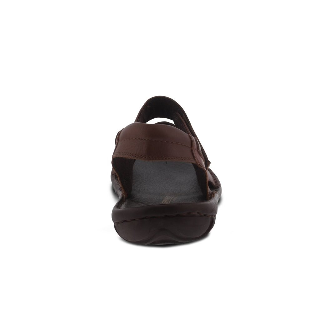 Spring Step Shoes Diro Men's Leather Slingback Sandals BROWN - Picture 4 of 7